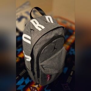 Jordan Charcoal Backpack with White Accents